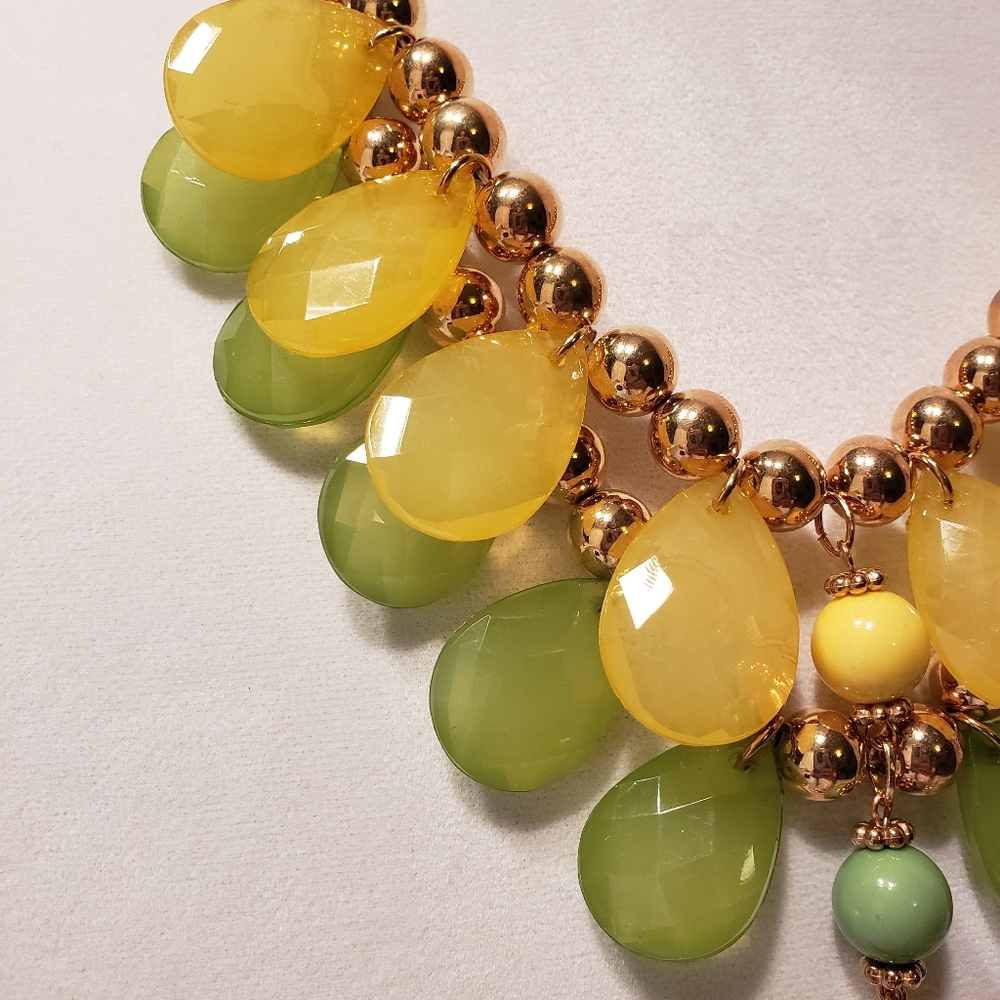 Vintage Statement Necklace/Earring Set - image 5